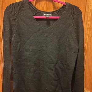 Athleta Charcoal V-Neck Pullover *read description*